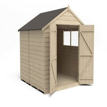 Load image into Gallery viewer, Forest Overlap Pressure Treated Apex Shed Double Door - All Sizes - Forest Garden
