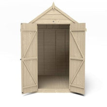 Load image into Gallery viewer, Forest Overlap Pressure Treated Apex Shed Double Door - All Sizes - Forest Garden
