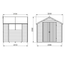 Load image into Gallery viewer, Forest Overlap Pressure Treated Apex Shed Double Door - All Sizes - Forest Garden
