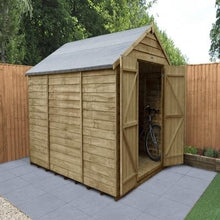 Load image into Gallery viewer, Forest Overlap Pressure Treated 10ft x 8ft Apex Shed - Double Door, No Windows - Forest Garden
