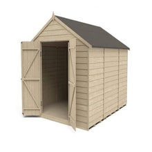 Load image into Gallery viewer, Forest Overlap Pressure Treated 10ft x 8ft Apex Shed - Double Door, No Windows - Forest Garden
