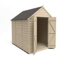 Load image into Gallery viewer, Forest Overlap Pressure Treated 10ft x 8ft Apex Shed - Double Door, No Windows - Forest Garden
