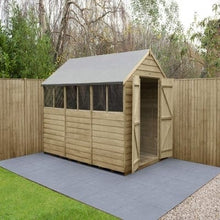 Load image into Gallery viewer, Forest Overlap Pressure Treated Apex Shed Double Door - All Sizes - Forest Garden
