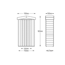 Load image into Gallery viewer, Forest Apex Tall Garden Store - Pressure Treated - Forest Garden
