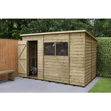 Load image into Gallery viewer, Forest Overlap Pressure Treated Pent Shed - All Sizes
