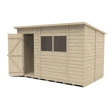 Load image into Gallery viewer, Forest Overlap Pressure Treated Pent Shed - All Sizes
