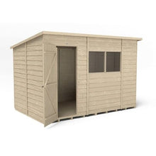 Load image into Gallery viewer, Forest Overlap Pressure Treated Pent Shed - All Sizes
