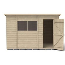 Load image into Gallery viewer, Forest Overlap Pressure Treated Pent Shed - All Sizes
