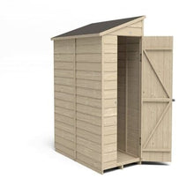 Load image into Gallery viewer, Forest Overlap Pressure Treated 6ft x 3ft Pent Shed - No Window
