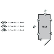 Load image into Gallery viewer, Forest Overlap Pressure Treated 6ft x 3ft Pent Shed - No Window
