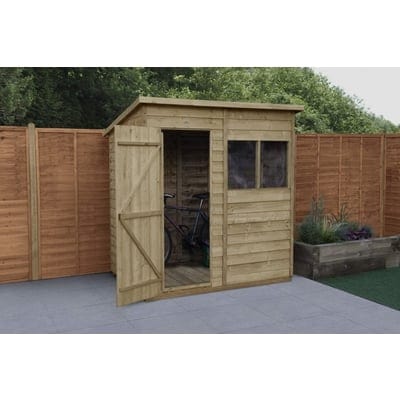 Forest Overlap Pressure Treated Pent Shed - All Sizes