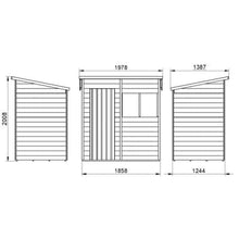 Load image into Gallery viewer, Forest Overlap Pressure Treated Pent Shed - All Sizes
