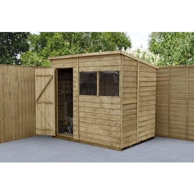 Forest Overlap Pressure Treated Pent Shed - All Sizes