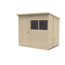 Load image into Gallery viewer, Forest Overlap Pressure Treated Pent Shed - All Sizes
