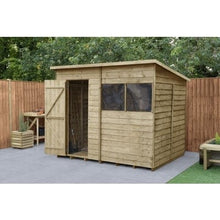 Load image into Gallery viewer, Forest Overlap Pressure Treated Pent Shed - All Sizes
