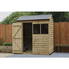 Load image into Gallery viewer, Forest Overlap Pressure Treated Reverse Apex Shed - All Sizes
