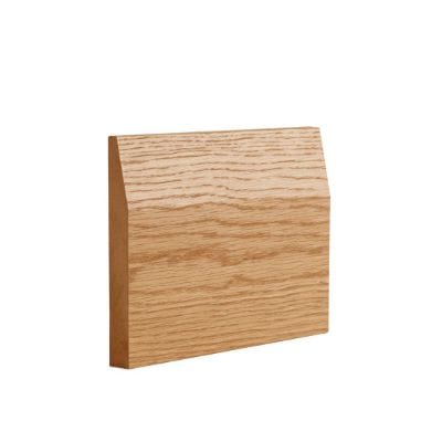 Oak Prefinished Half Splayed Skirting - 145mm x 16mm x 3.6m - Pack of 4 - Deanta