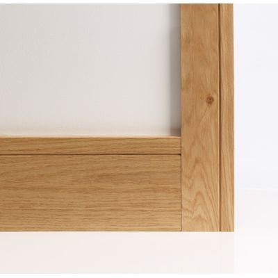 Oak Prefinished Shaker Skirting - 145mm x 16mm x 3.6m - Pack of 4 - Deanta
