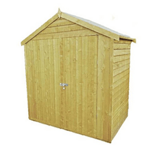 Load image into Gallery viewer, Overlap 4 x 6 Single Door Apex Shed (Pressure Treated) - Shire
