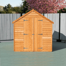 Load image into Gallery viewer, Overlap 8 x 6 Double Doors Apex Value Shed - Shire
