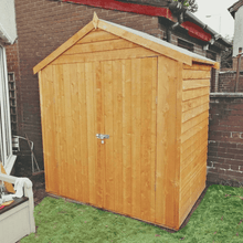 Load image into Gallery viewer, Overlap 4 x 6 Single Door Apex Shed - Shire
