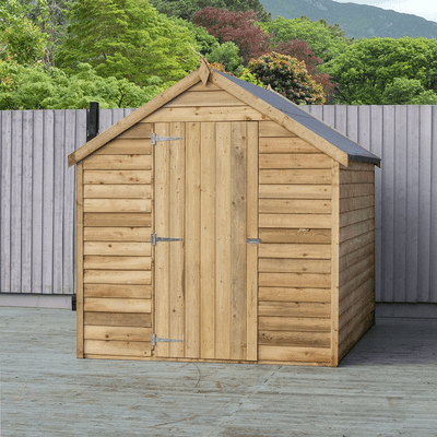Overlap Single Door Apex Value Shed - All Sizes - Shire