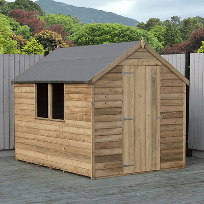 Overlap Single Door Apex Value Shed - All Sizes - Shire