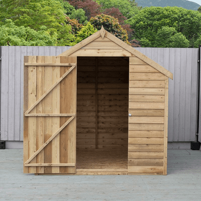 Overlap Single Door Apex Value Shed - All Sizes - Shire