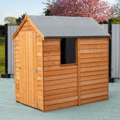 Shire Overlap Single Door Apex Value Shed (One Window) - All Sizes - Shire