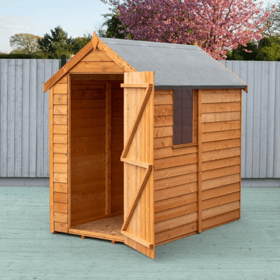 Shire Overlap Single Door Apex Value Shed (One Window) - All Sizes - Shire