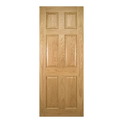 Oxford Prefinished Oak Internal Door - All Sizes - Deanta