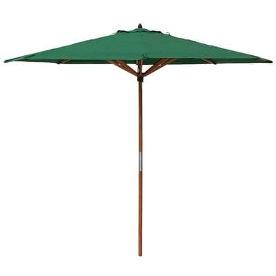 Willington Green 2.7m Wooden Parasol +15Kg Base