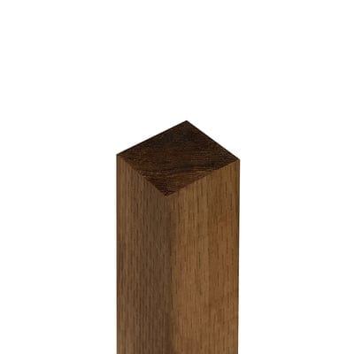 Forest Brown Incised Fence Post 7ft (210cm x 10xm x 10cm)