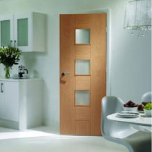 Load image into Gallery viewer, Messina Internal Oak Door with Obscure Glass - All Sizes - XL Joinery
