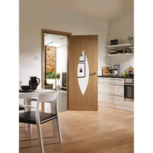 Load image into Gallery viewer, Pesaro Pre-Finished Internal Oak Door with Clear Glass - All Sizes - XL Joinery
