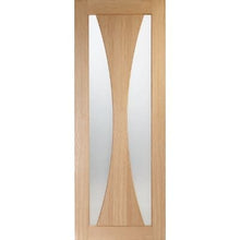 Load image into Gallery viewer, Verona Internal Oak Fire Door with Clear Glass - All Sizes
