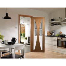 Load image into Gallery viewer, Verona Internal Oak Fire Door with Clear Glass - All Sizes
