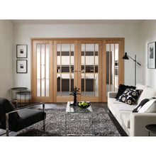 Load image into Gallery viewer, Worcester Internal Oak Rebated Door Pair with Clear Glass - All Sizes - XL Joinery
