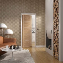 Load image into Gallery viewer, Portici Pre-Finished Internal Oak Fire Door - All Sizes - XL Joinery
