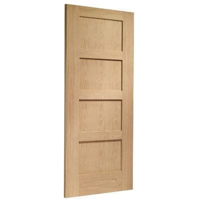 Shaker 4 Panel Internal Oak Fire Door 1981 x 686 x 44mm
