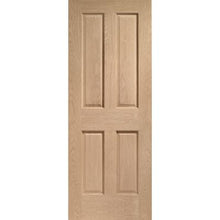 Load image into Gallery viewer, Victorian 4 Panel Pre-Finished Internal Oak Door - All Sizes - XL Joinery
