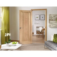 Load image into Gallery viewer, Worcester 3 Panel Internal Oak Fire Door - All Sizes - XL Joinery
