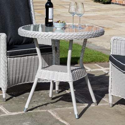 Prestbury Bistro Set Putty Grey - Rowlinson Outdoor & Garden