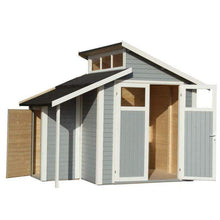 Load image into Gallery viewer, 7ft x 10ft Skylight Shed with Store - Rowlinson Sheds
