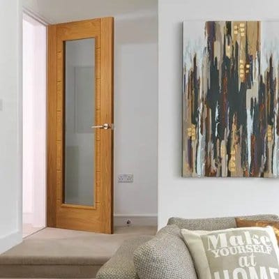 Palomino Oak Glazed Internal Door - All Sizes - JB Kind