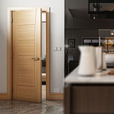 Pamplona Prefinished Oak Internal Door - All Sizes - Deanta
