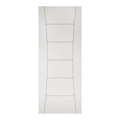Pamplona White Primed Internal Door - All Sizes - Deanta