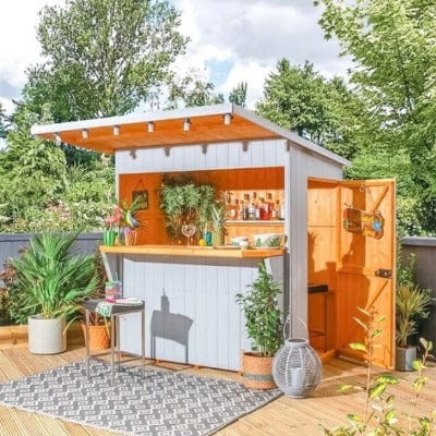 Paradise Bar and Store w/ Pent Roof -  6ft x 4ft - Shire Summerhouse
