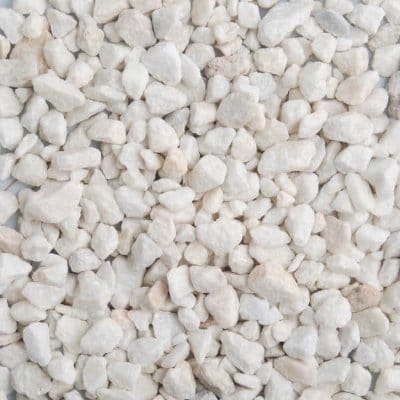 20mm - Polar White Gravel Chippings - 850kg Bag - Build4less