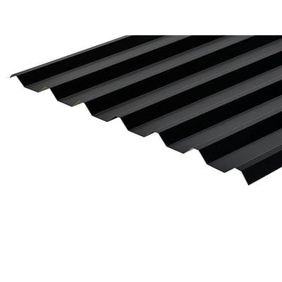 Cladco 34/1000 Box Profile Polyester Paint Coated 0.7mm Metal Roof Sheet (Black) - All Sizes - Cladco